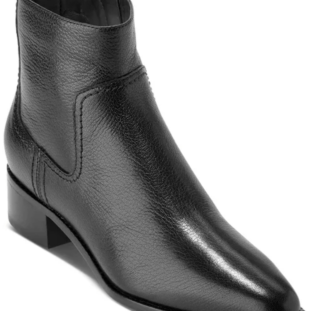 Size 8 🆕️ Cole Haan Naia Ankle Booties Black Leather